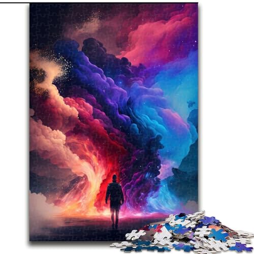 1000-teiliges Puzzle für Erwachsene, Bunte Träume, Holzpuzzle für Erwachsene, Geschenk zu Weihnachten, Halloween, Muttertag, Neujahr, Ostern (Größe 26x38cm) von WGLINGX