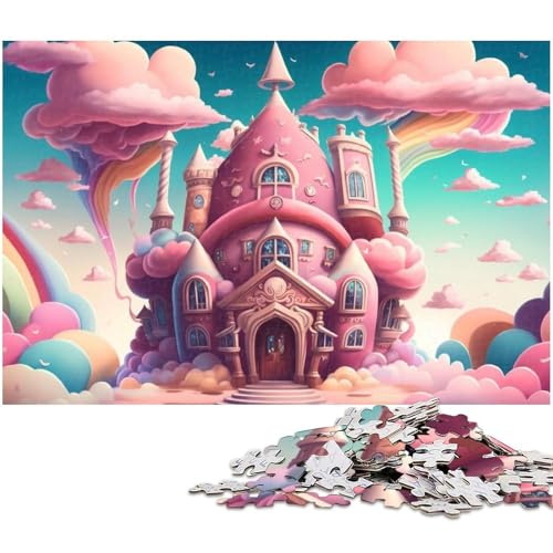 1000-teiliges Puzzle für Erwachsene, Candy Castle-Quizspiel, geeignet als Schreibtischdekoration, Größe 38 x 26 cm von WGLINGX