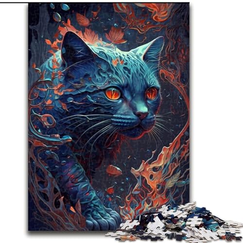 1000-teiliges Puzzle für Erwachsene, Cat Fantasy-Serie, Holzpuzzle, Spaß für die ganze Familie, Basteln, perfekt für Geburtstage, Feiertage, Größe 50x75cm 1000-teiliges Puzzle für Erwachsene, Cat Fantasy-Serie, Holzpuzzle, Spaß für die ganze Familie, Basteln, perfekt für Geburtstage, Feiertage, Größe 50x75cm von WGLINGX