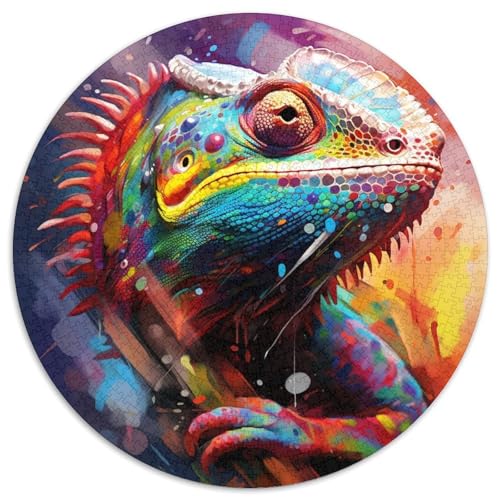 1000-teiliges Puzzle für Erwachsene, Chamäleon-Puzzle, anspruchsvolles Denkspiel für Teenager, unterhaltsames interaktives Spiel für die ganze Familie, 1000 Teile (67,5x67,5cm) von WGLINGX