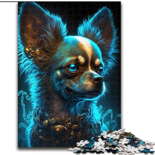 1000-teiliges Puzzle für Erwachsene, Chihuahua-Hund, 1000 Teile, anspruchsvolles Denkspiel für Teenager, perfekt als Heimdekoration oder Geschenk, Größe 26x38cm 1000-teiliges Puzzle für Erwachsene, Chihuahua-Hund, 1000 Teile, anspruchsvolles Denkspiel für Teenager, perfekt als Heimdekoration oder Geschenk, Größe 26x38cm von WGLINGX
