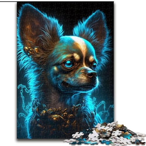 1000-teiliges Puzzle für Erwachsene, Chihuahua-Hund, Holzpuzzle, Spaß für die ganze Familie, Basteln, perfekt für Geburtstage, Feiertage, Größe 50x75cm 1000-teiliges Puzzle für Erwachsene, Chihuahua-Hund, Holzpuzzle, Spaß für die ganze Familie, Basteln, perfekt für Geburtstage, Feiertage, Größe 50x75cm von WGLINGX