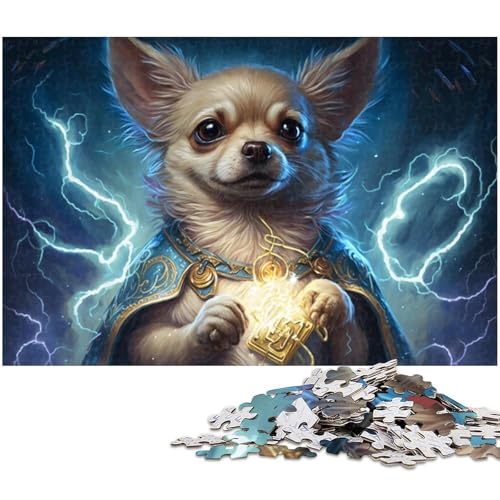 1000-teiliges Puzzle für Erwachsene, Chihuahua-Quizspiel, geeignet als Schreibtischdekoration, Größe 50 x 75 cm 1000-teiliges Puzzle für Erwachsene, Chihuahua-Quizspiel, geeignet als Schreibtischdekoration, Größe 50 x 75 cm von WGLINGX