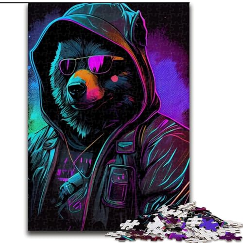 1000-teiliges Puzzle für Erwachsene, Cooles Bären-Holzpuzzle, Spaß für die ganze Familie, Basteln, perfekt für Geburtstage, Feiertage, Größe 26x38cm 1000-teiliges Puzzle für Erwachsene, Cooles Bären-Holzpuzzle, Spaß für die ganze Familie, Basteln, perfekt für Geburtstage, Feiertage, Größe 26x38cm von WGLINGX
