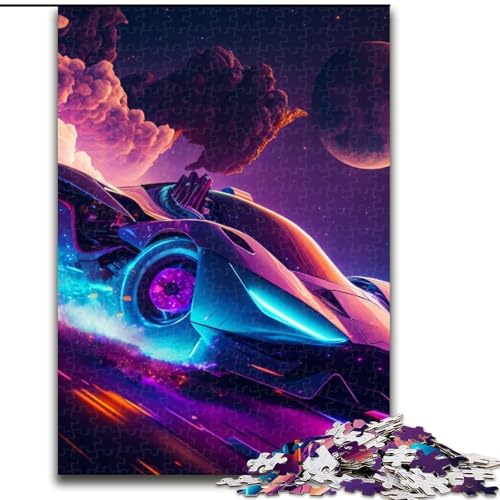 1000-teiliges Puzzle für Erwachsene, Cooles Sportauto, Holzpuzzle, lehrreich und unterhaltsam, Indoor-Spiel für die Heimdekoration (Größe 38x26cm) von WGLINGX
