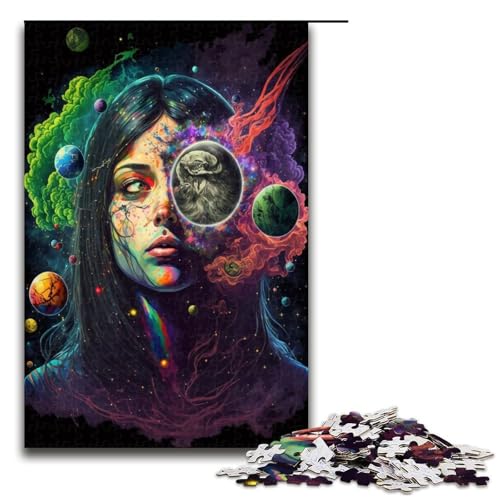 1000-teiliges Puzzle für Erwachsene, Cosmic High Toys, Lernspiele, Stressabbau, Analyse und Logik (Größe 50 x 75 cm) von WGLINGX