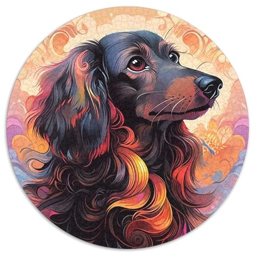 1000-teiliges Puzzle für Erwachsene, Dackel-Puzzle, anspruchsvolles Denkspiel für Teenager, unterhaltsames interaktives Spiel für die ganze Familie, 1000 Teile (67,5x67,5cm) von WGLINGX