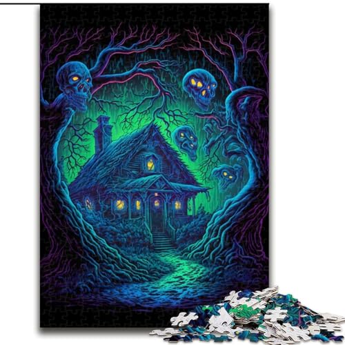 1000-teiliges Puzzle für Erwachsene, Dead House, Puzzle 1000 Teile für Erwachsene, Familienspaß zum Basteln, perfekt für Geburtstage, Feiertage (Größe 50x75cm) von WGLINGX