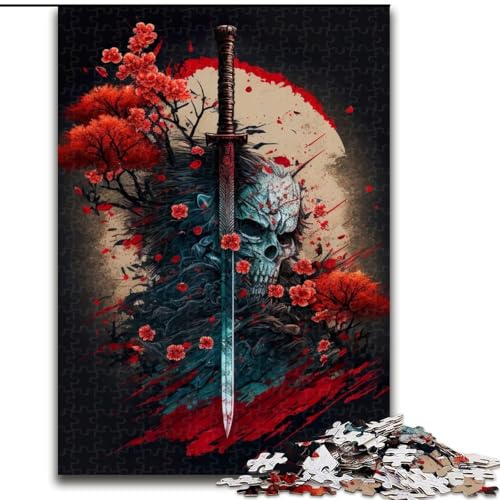 1000-teiliges Puzzle für Erwachsene, Deadly Blade-Puzzles, 1000 Teile für Erwachsene, Spielzeug, Geschenk, pädagogisches, intellektuelles, entspannendes Spaßspiel für die ganze Familie, Größe 50x75cm von WGLINGX