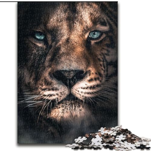 1000-teiliges Puzzle für Erwachsene, Der Löwe-Tiger, 1000-teiliges Puzzle für Erwachsene, ideales Urlaubs- oder Geburtstagsgeschenk, Partyspiel-Spielzeug, Größe 26x38cm 1000-teiliges Puzzle für Erwachsene, Der Löwe-Tiger, 1000-teiliges Puzzle für Erwachsene, ideales Urlaubs- oder Geburtstagsgeschenk, Partyspiel-Spielzeug, Größe 26x38cm von WGLINGX