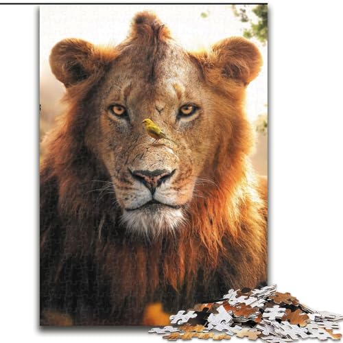 1000-teiliges Puzzle für Erwachsene, Der Löwe und die Schmetterlinge, 1000-teiliges Puzzle für Erwachsene, DIY-Heimdekoration, Denksportspiel für Teenager, Größe 26x38cm 1000-teiliges Puzzle für Erwachsene, Der Löwe und die Schmetterlinge, 1000-teiliges Puzzle für Erwachsene, DIY-Heimdekoration, Denksportspiel für Teenager, Größe 26x38cm von WGLINGX