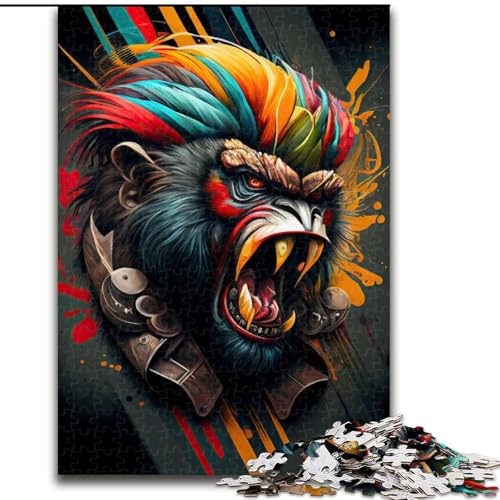 1000-teiliges Puzzle für Erwachsene, Der Wilde AFFE, 1000-teiliges Puzzle für Erwachsene, ideales Urlaubs- oder Geburtstagsgeschenk, Partyspiel-Spielzeug, Größe 50x75cm 1000-teiliges Puzzle für Erwachsene, Der Wilde AFFE, 1000-teiliges Puzzle für Erwachsene, ideales Urlaubs- oder Geburtstagsgeschenk, Partyspiel-Spielzeug, Größe 50x75cm von WGLINGX