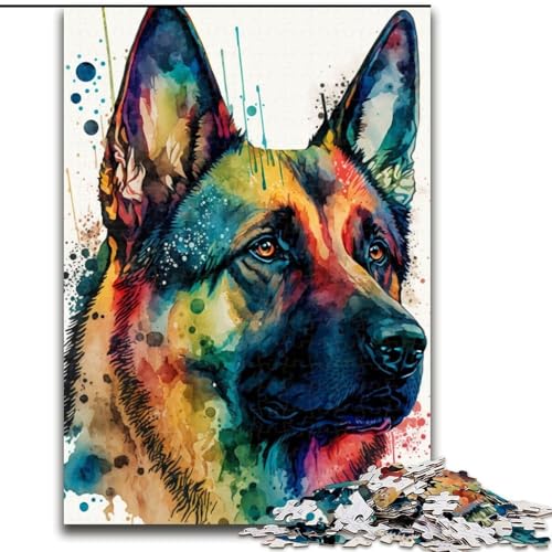1000-teiliges Puzzle für Erwachsene, Deutscher Schäferhund, Holzpuzzle, Weihnachten oder Geburtstage, Größe 26x38cm 1000-teiliges Puzzle für Erwachsene, Deutscher Schäferhund, Holzpuzzle, Weihnachten oder Geburtstage, Größe 26x38cm von WGLINGX