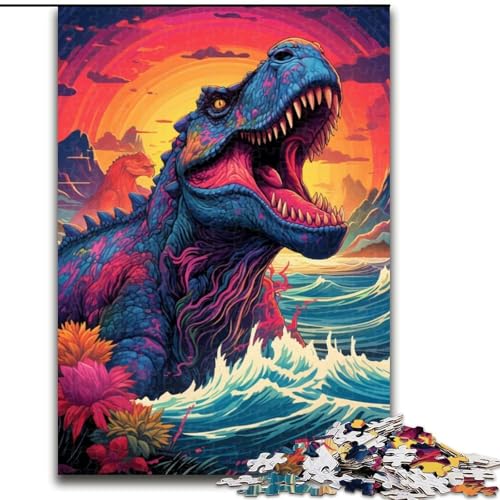 1000-teiliges Puzzle für Erwachsene, Dinosaurier im Meer, Holzpuzzle, Weihnachten oder Geburtstage, Größe 50x75cm 1000-teiliges Puzzle für Erwachsene, Dinosaurier im Meer, Holzpuzzle, Weihnachten oder Geburtstage, Größe 50x75cm von WGLINGX