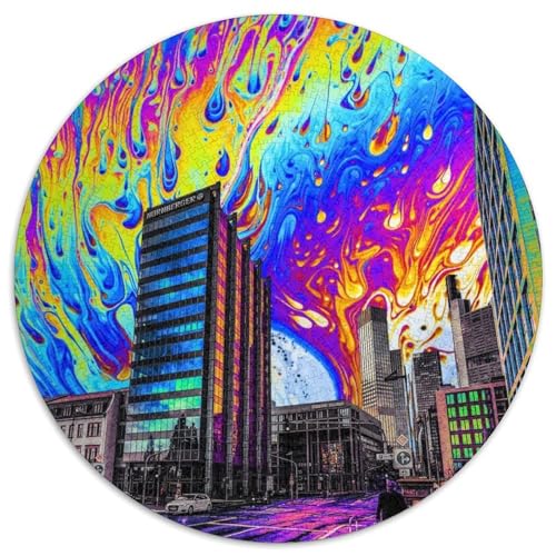 1000-teiliges Puzzle für Erwachsene, Dreamscape-Puzzle, anspruchsvolles Denkspiel für Teenager, unterhaltsames interaktives Spiel für die ganze Familie, 1000 Teile (67,5x67,5cm) von WGLINGX