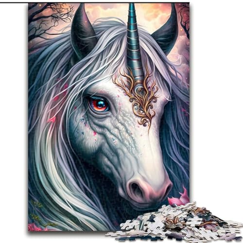 1000-teiliges Puzzle für Erwachsene, Einhorn-Fantasie, Holzpuzzle, Familienspaß, Basteln, perfekt für Geburtstage, Feiertage, Größe 50x75cm 1000-teiliges Puzzle für Erwachsene, Einhorn-Fantasie, Holzpuzzle, Familienspaß, Basteln, perfekt für Geburtstage, Feiertage, Größe 50x75cm von WGLINGX