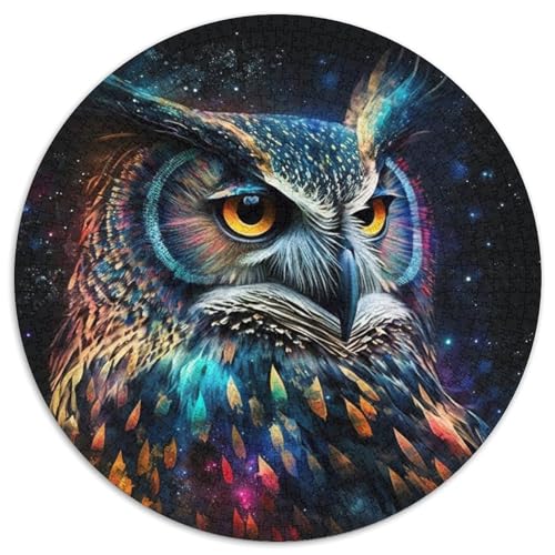 1000-teiliges Puzzle für Erwachsene, Eulen-Puzzle, anspruchsvolles Denkspiel für Teenager, unterhaltsames interaktives Spiel für die ganze Familie, 1000 Teile (67,5x67,5cm) von WGLINGX