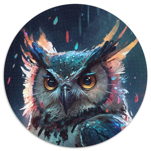 1000-teiliges Puzzle für Erwachsene, Eulen- und Vogel-Puzzle, anspruchsvolles Denkspiel für Teenager, unterhaltsames interaktives Spiel für die ganze Familie, 1000 Teile (67,5x67,5cm) von WGLINGX
