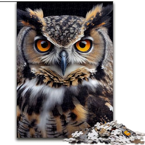 1000-teiliges Puzzle für Erwachsene, Eulengesicht, Holzpuzzle, Weihnachten oder Geburtstage, Größe 50x75cm 1000-teiliges Puzzle für Erwachsene, Eulengesicht, Holzpuzzle, Weihnachten oder Geburtstage, Größe 50x75cm von WGLINGX