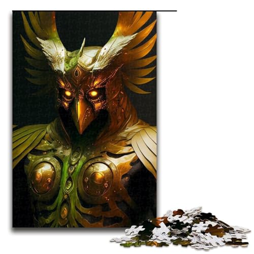 1000-teiliges Puzzle für Erwachsene, Eulenkrieger, Lernspiele, Heimdekoration, Puzzle, Weihnachts- und Geburtstagsgeschenk, 19,69 x 29,53 Zoll 1000-teiliges Puzzle für Erwachsene, Eulenkrieger, Lernspiele, Heimdekoration, Puzzle, Weihnachts- und Geburtstagsgeschenk, 19,69 x 29,53 Zoll von WGLINGX
