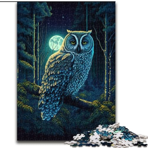 1000-teiliges Puzzle für Erwachsene, Eulennacht, Holzpuzzle, Spaß für die ganze Familie, Basteln, perfekt für Geburtstage, Feiertage, Größe 50x75cm 1000-teiliges Puzzle für Erwachsene, Eulennacht, Holzpuzzle, Spaß für die ganze Familie, Basteln, perfekt für Geburtstage, Feiertage, Größe 50x75cm von WGLINGX