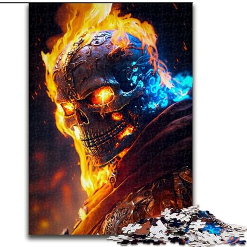 1000-teiliges Puzzle für Erwachsene, FIRE Demon, Puzzle 1000 Teile für Erwachsene, Spielzeug, Geschenk, pädagogisches, intellektuelles, entspannendes Spaßspiel für die ganze Familie, Größe 50x75cm von WGLINGX
