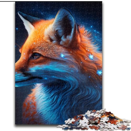 1000-teiliges Puzzle für Erwachsene, Fantasie-Fuchs, Holzpuzzle, lehrreich und unterhaltsam, Indoor-Spiel für die Heimdekoration (Größe 38x26cm) von WGLINGX