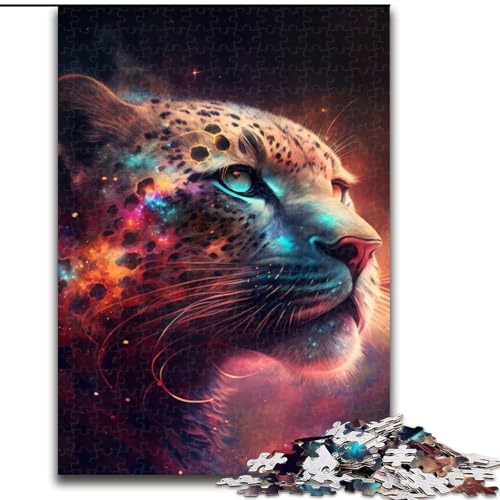1000-teiliges Puzzle für Erwachsene, Fantasie-Leopard, 1000-teiliges Puzzle, Geschenke, einzigartige DIY-Heimdekoration, Geschenkidee (Größe 50x75cm) von WGLINGX