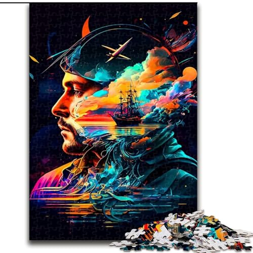 1000-teiliges Puzzle für Erwachsene, Fantasiegesicht, Holzpuzzle, Weihnachten oder Geburtstage, Größe 50x75cm 1000-teiliges Puzzle für Erwachsene, Fantasiegesicht, Holzpuzzle, Weihnachten oder Geburtstage, Größe 50x75cm von WGLINGX