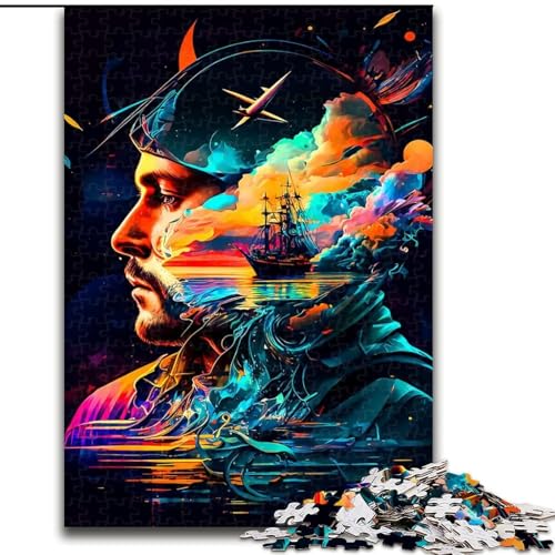 1000-teiliges Puzzle für Erwachsene, Fantasiegesicht, Papppuzzle, Spaß für die ganze Familie, Basteln, perfekt für Geburtstage, Feiertage, Größe 26x38cm 1000-teiliges Puzzle für Erwachsene, Fantasiegesicht, Papppuzzle, Spaß für die ganze Familie, Basteln, perfekt für Geburtstage, Feiertage, Größe 26x38cm von WGLINGX