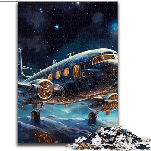 1000-teiliges Puzzle für Erwachsene, Fantasy-Flugzeug-Puzzle, 1000 Teile für Erwachsene, Familienspaß zum Basteln, perfekt für Geburtstage, Feiertage (Größe 26x38cm) von WGLINGX