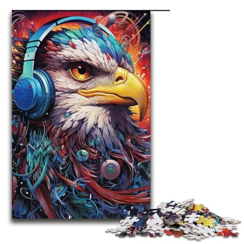 1000-teiliges Puzzle für Erwachsene, Farbadler, Lernspiele für Zuhause, DIY-Spielzeug, Geburtstagsgeschenk, Geschenke, 14,96 x 10,24 Zoll 1000-teiliges Puzzle für Erwachsene, Farbadler, Lernspiele für Zuhause, DIY-Spielzeug, Geburtstagsgeschenk, Geschenke, 14,96 x 10,24 Zoll von WGLINGX