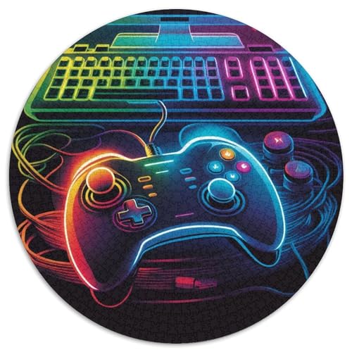 1000-teiliges Puzzle für Erwachsene, Farbspiel-Puzzle, anspruchsvolles Denkspiel für Teenager, unterhaltsames interaktives Spiel für die ganze Familie, 1000 Teile (67,5x67,5cm) von WGLINGX