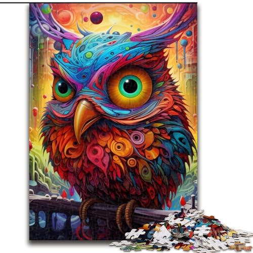 1000-teiliges Puzzle für Erwachsene, Farbvogel-Puzzle, Familienaktivitätsspiel für Teenager, anspruchsvolles Denkspiel (Größe 26x38cm) von WGLINGX