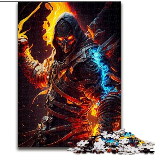 1000-teiliges Puzzle für Erwachsene, Feuerdämon, Holzpuzzle, Spaß für die ganze Familie, Basteln, perfekt für Geburtstage, Feiertage, Größe 26x38cm 1000-teiliges Puzzle für Erwachsene, Feuerdämon, Holzpuzzle, Spaß für die ganze Familie, Basteln, perfekt für Geburtstage, Feiertage, Größe 26x38cm von WGLINGX