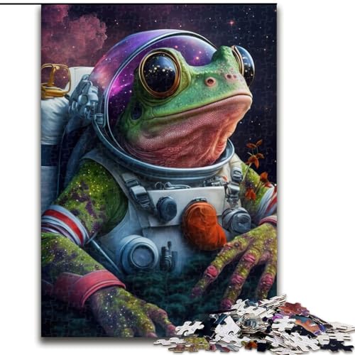 1000-teiliges Puzzle für Erwachsene, Frosch, Weltraum-Astronaut, 1000-teiliges Puzzle für Erwachsene, ideales Urlaubs- oder Geburtstagsgeschenk, Partyspiel, Spielzeug, Größe 26x38cm 1000-teiliges Puzzle für Erwachsene, Frosch, Weltraum-Astronaut, 1000-teiliges Puzzle für Erwachsene, ideales Urlaubs- oder Geburtstagsgeschenk, Partyspiel, Spielzeug, Größe 26x38cm von WGLINGX