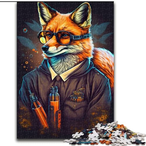 1000-teiliges Puzzle für Erwachsene, Fuchs-Tier-Puzzle für Erwachsene, 1000 Teile, Lernspielzeug, Größe 26x38cm von WGLINGX
