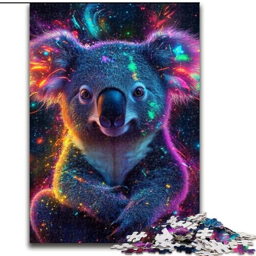 1000-teiliges Puzzle für Erwachsene, Galaxie-Leoparden-Puzzle für Erwachsene, 1000 Teile, ideales Urlaubs- oder Geburtstagsgeschenk, Partyspiel-Spielzeug (Größe 26x38cm) von WGLINGX