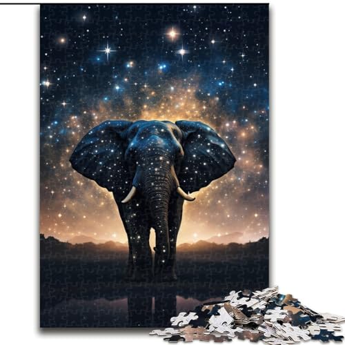 1000-teiliges Puzzle für Erwachsene, Galaxien, Elefanten, Puzzles für Erwachsene, für Jugendliche ab 14 Jahren, Heimdekoration (Größe 26x38cm) von WGLINGX