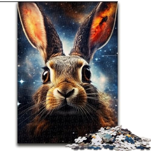 1000-teiliges Puzzle für Erwachsene, Galaxien, Kaninchen, Puzzle 1000 Teile für Erwachsene, Familienspaß zum Basteln, perfekt für Geburtstage, Feiertage (Größe 26x38cm) von WGLINGX