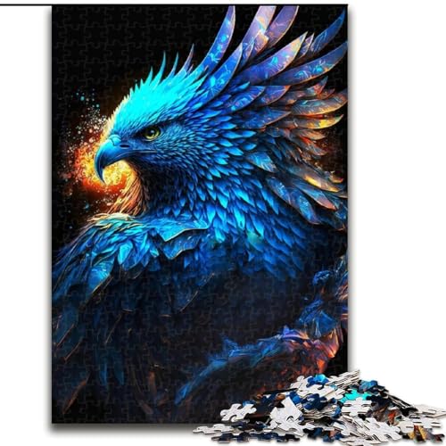 1000-teiliges Puzzle für Erwachsene, Galaxy Art Phoenix, Holzpuzzle für Erwachsene, anspruchsvolles DIY-Denkspiel, interaktive Familienaktivität (Größe 26x38cm) von WGLINGX