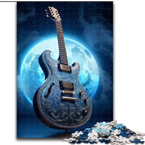1000-teiliges Puzzle für Erwachsene, Galaxy-Gitarre, anspruchsvolle Puzzles, Geburtstage, Feiertage und Heimdekoration (Größe 26x38cm) von WGLINGX
