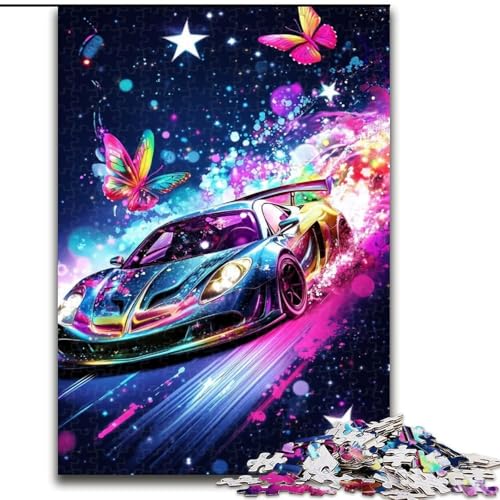 1000-teiliges Puzzle für Erwachsene, Galaxy-Sportwagen-Puzzle, 1000 Teile für Erwachsene, Familienaktivitätsspiel für Teenager, anspruchsvolles Denkspiel (Größe 50x75cm) von WGLINGX