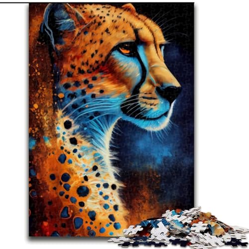 1000-teiliges Puzzle für Erwachsene, Geparden-Tuschemalerei, Papppuzzle, Weihnachten oder Geburtstage, Größe 26x38cm 1000-teiliges Puzzle für Erwachsene, Geparden-Tuschemalerei, Papppuzzle, Weihnachten oder Geburtstage, Größe 26x38cm von WGLINGX