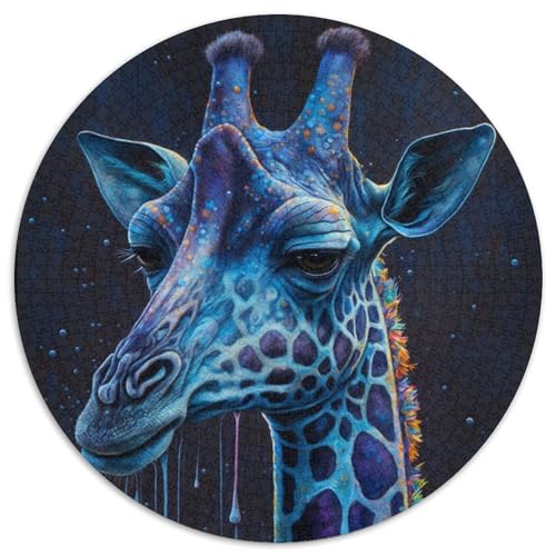 1000-teiliges Puzzle für Erwachsene, Giraffen-Puzzle, anspruchsvolles Denkspiel für Teenager, unterhaltsames interaktives Spiel für die ganze Familie, 1000 Teile (67,5x67,5cm) von WGLINGX