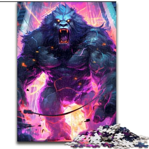 1000-teiliges Puzzle für Erwachsene, Gorilla Ultimate Power, Holzpuzzle, Weihnachten oder Geburtstage, Größe 50x75cm 1000-teiliges Puzzle für Erwachsene, Gorilla Ultimate Power, Holzpuzzle, Weihnachten oder Geburtstage, Größe 50x75cm von WGLINGX