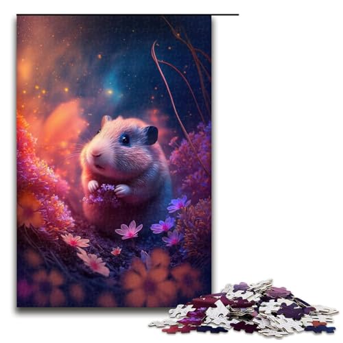 1000-teiliges Puzzle für Erwachsene, Hamster-Puzzle zur Heimdekoration für Jugendliche ab 14 Jahren (Größe 50 x 75 cm) von WGLINGX