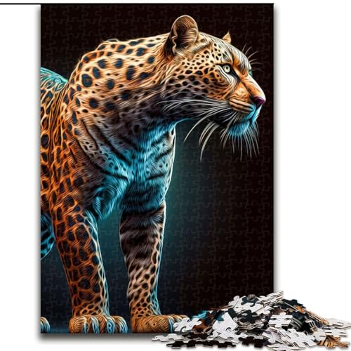 1000-teiliges Puzzle für Erwachsene, Jaguar-Puzzle, 1000 Teile für Erwachsene, Spielzeug, Geschenk, pädagogisch wertvoll, intellektuell, entspannend, lustiges Familienspiel, Größe 50x75cm von WGLINGX
