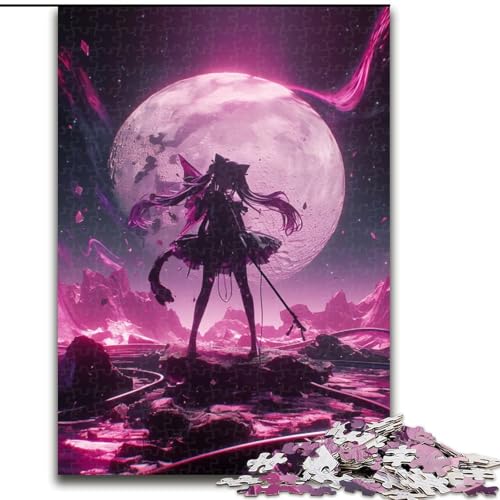 1000-teiliges Puzzle für Erwachsene, Japanisches Anime-Mädchen-Puzzle, 1000 Teile für Erwachsene, Familienaktivitätsspiel für Teenager, anspruchsvolles Denkspiel (Größe 50x75cm) von WGLINGX