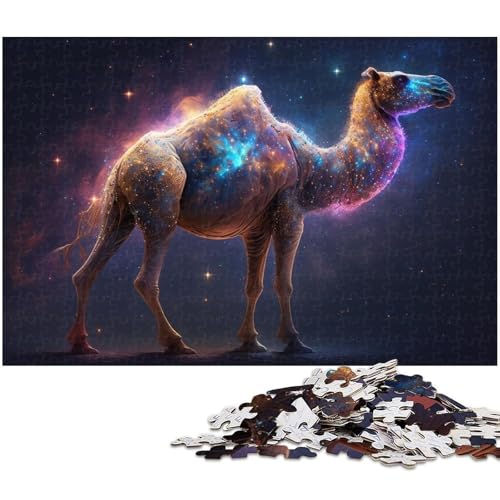 1000-teiliges Puzzle für Erwachsene, Kamelnebel-Quizspiel, geeignet als Schreibtischdekoration, Größe 50 x 75 cm von WGLINGX
